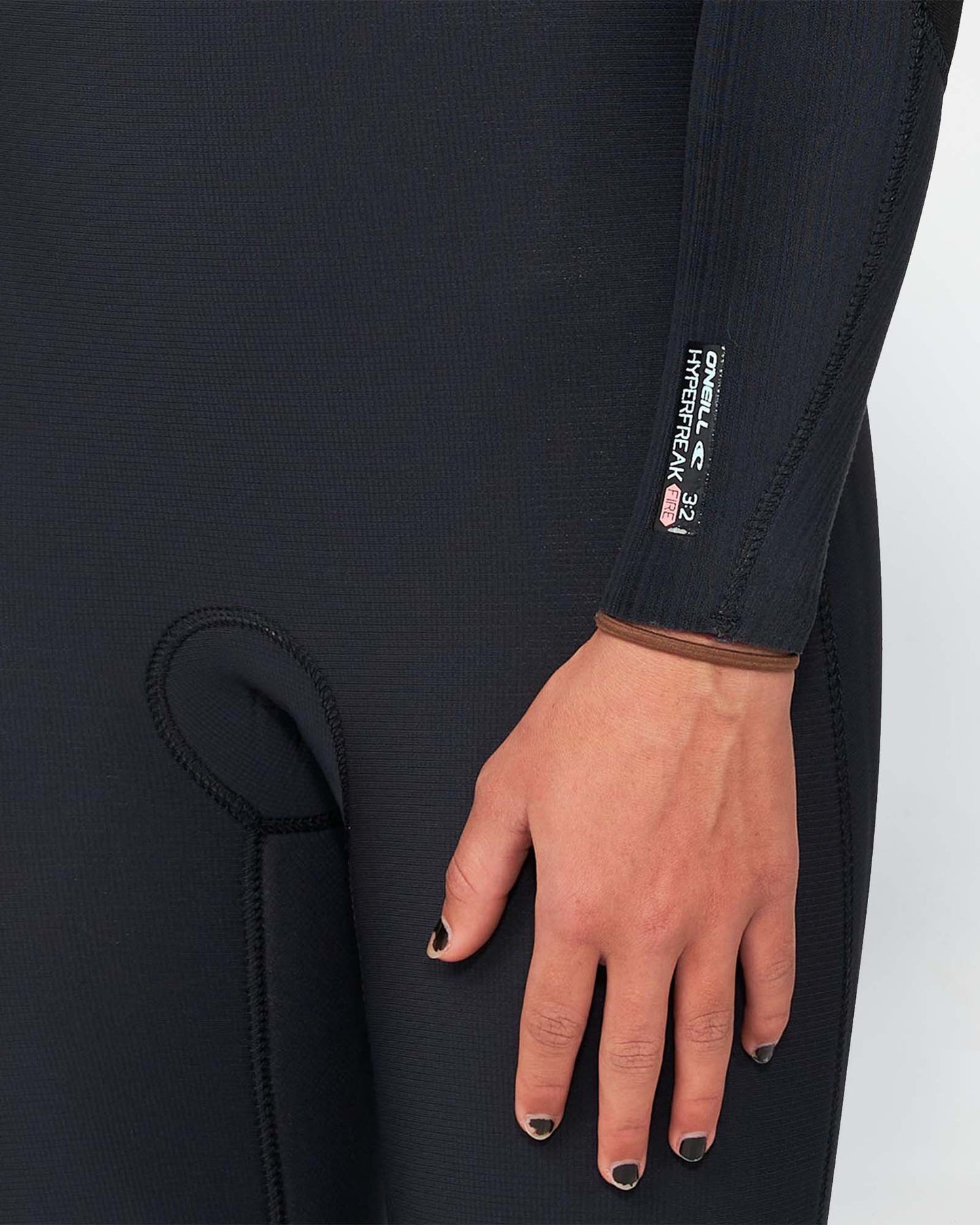 Girl's HyperFire 4/3mm Steamer Chest Zip Wetsuit - Black