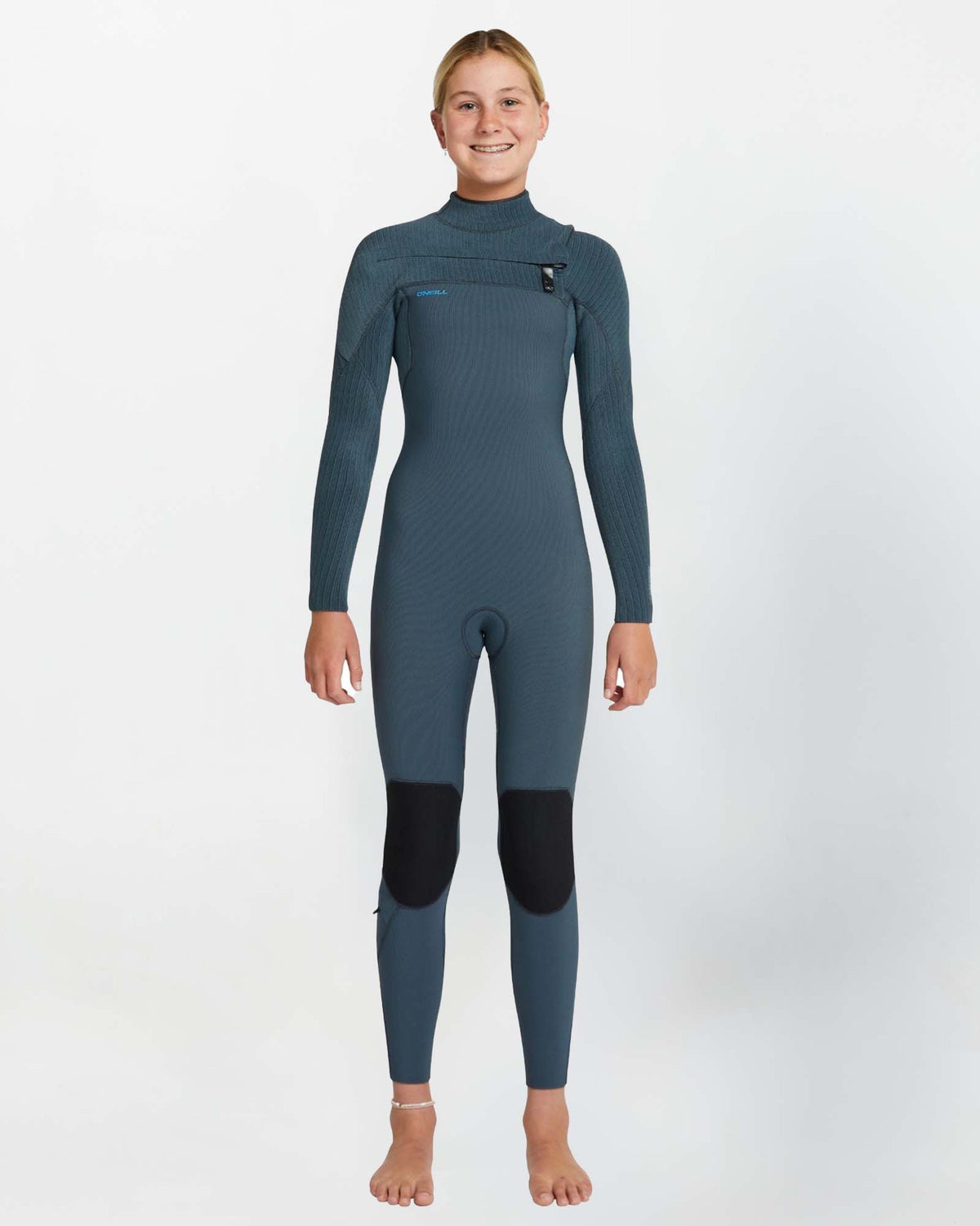 Girl's HyperFreak 3/2+ Steamer Chest Zip Wetsuit - Shade