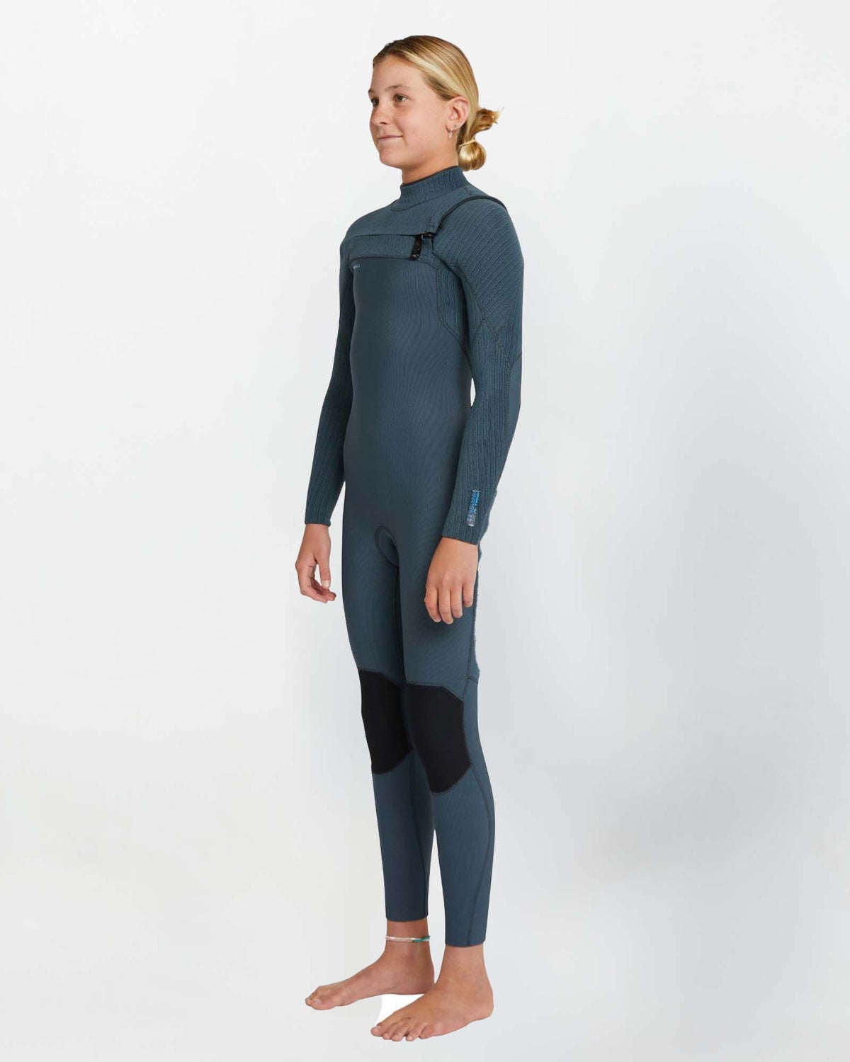 Girl's HyperFreak 3/2+ Steamer Chest Zip Wetsuit - Shade