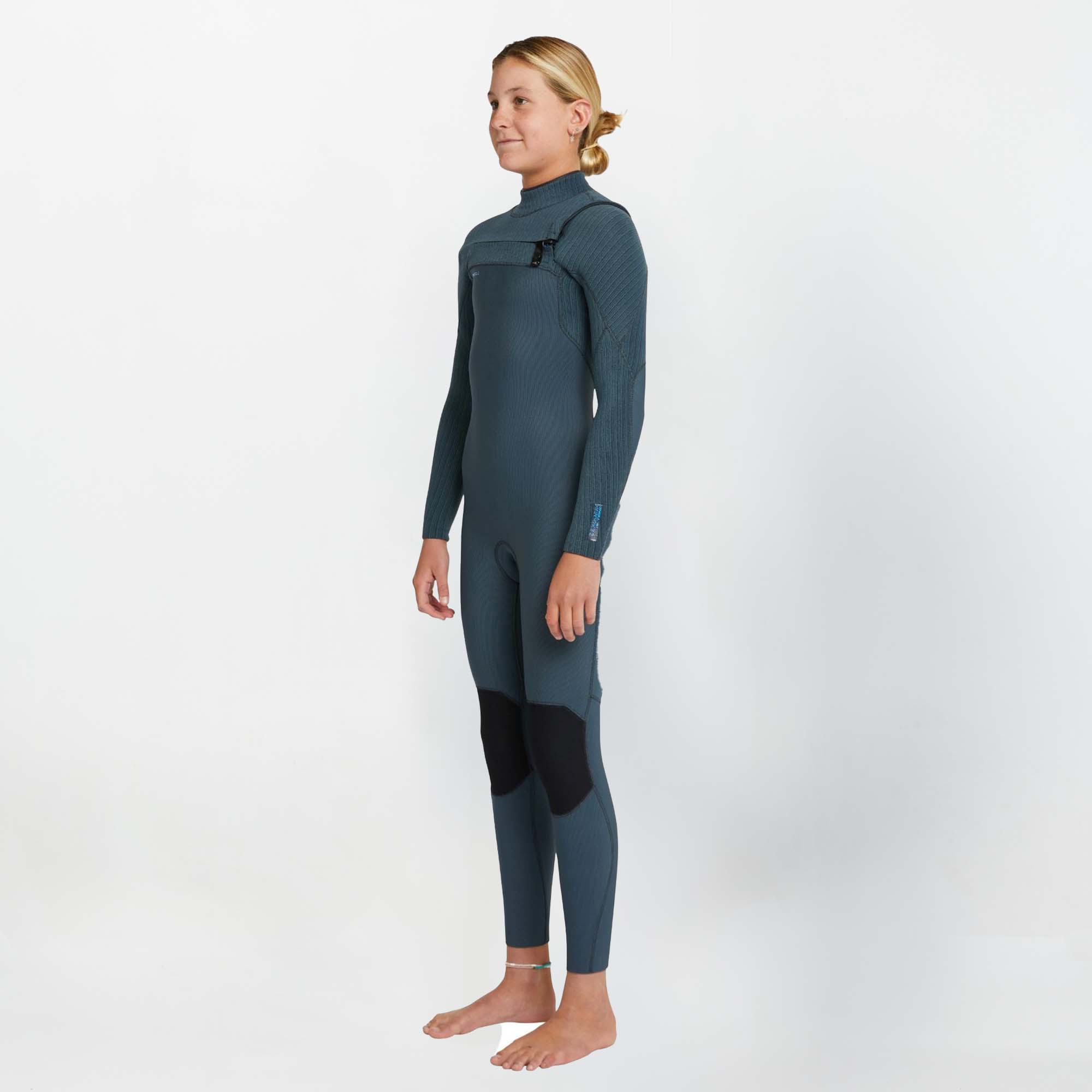 Girl's HyperFreak 3/2+ Steamer Chest Zip Wetsuit - Shade