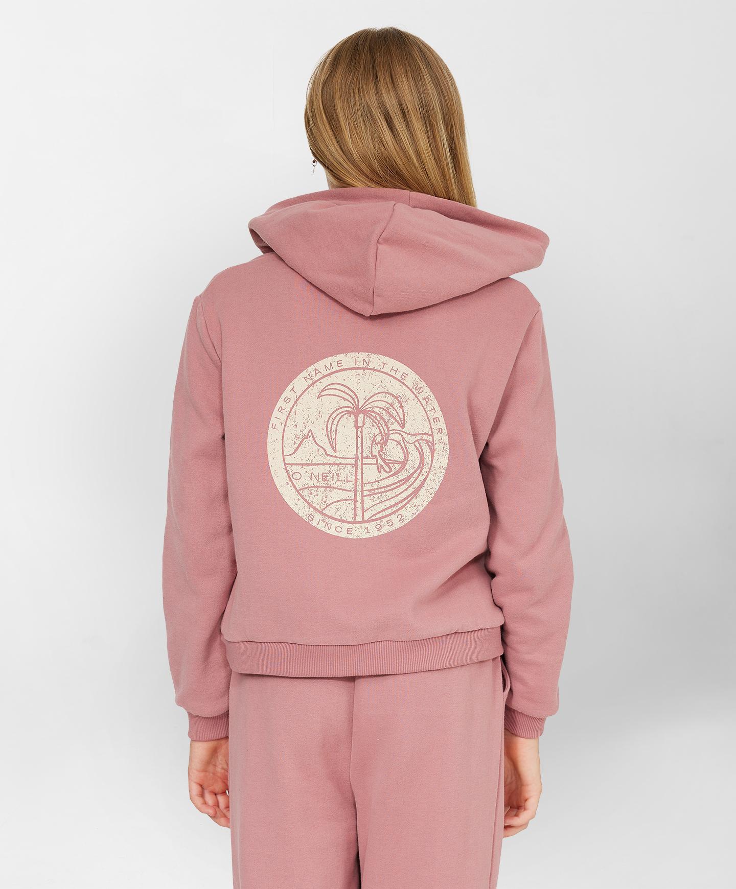 Girls Island Beach Hood - Rose