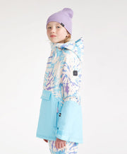 Girl's O'Riginals Anorak Jacket - Blue Wave Colour Block