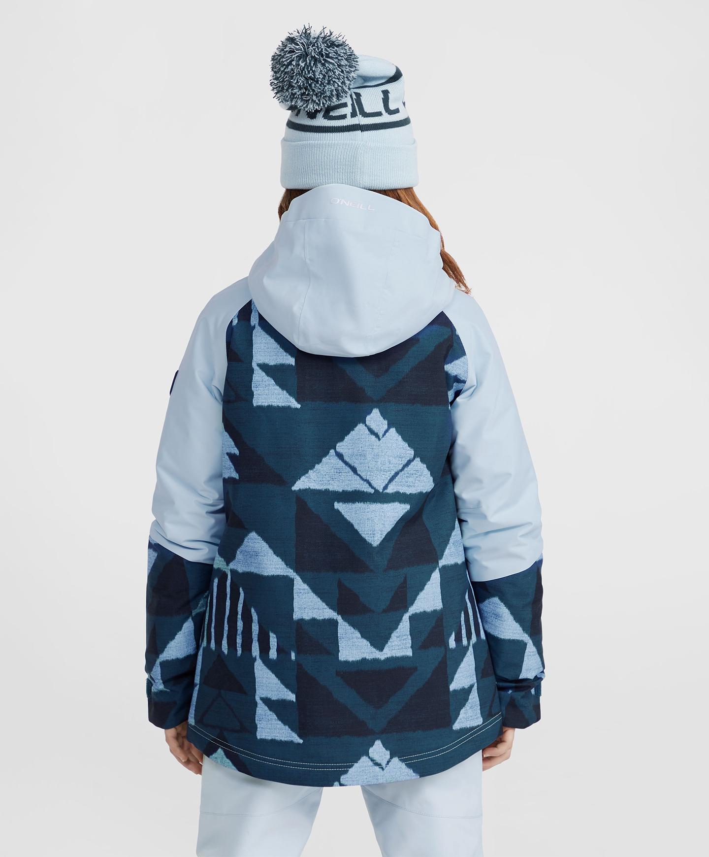 Girl's O'Riginals Snow Jacket - Blue Triangle Ikat