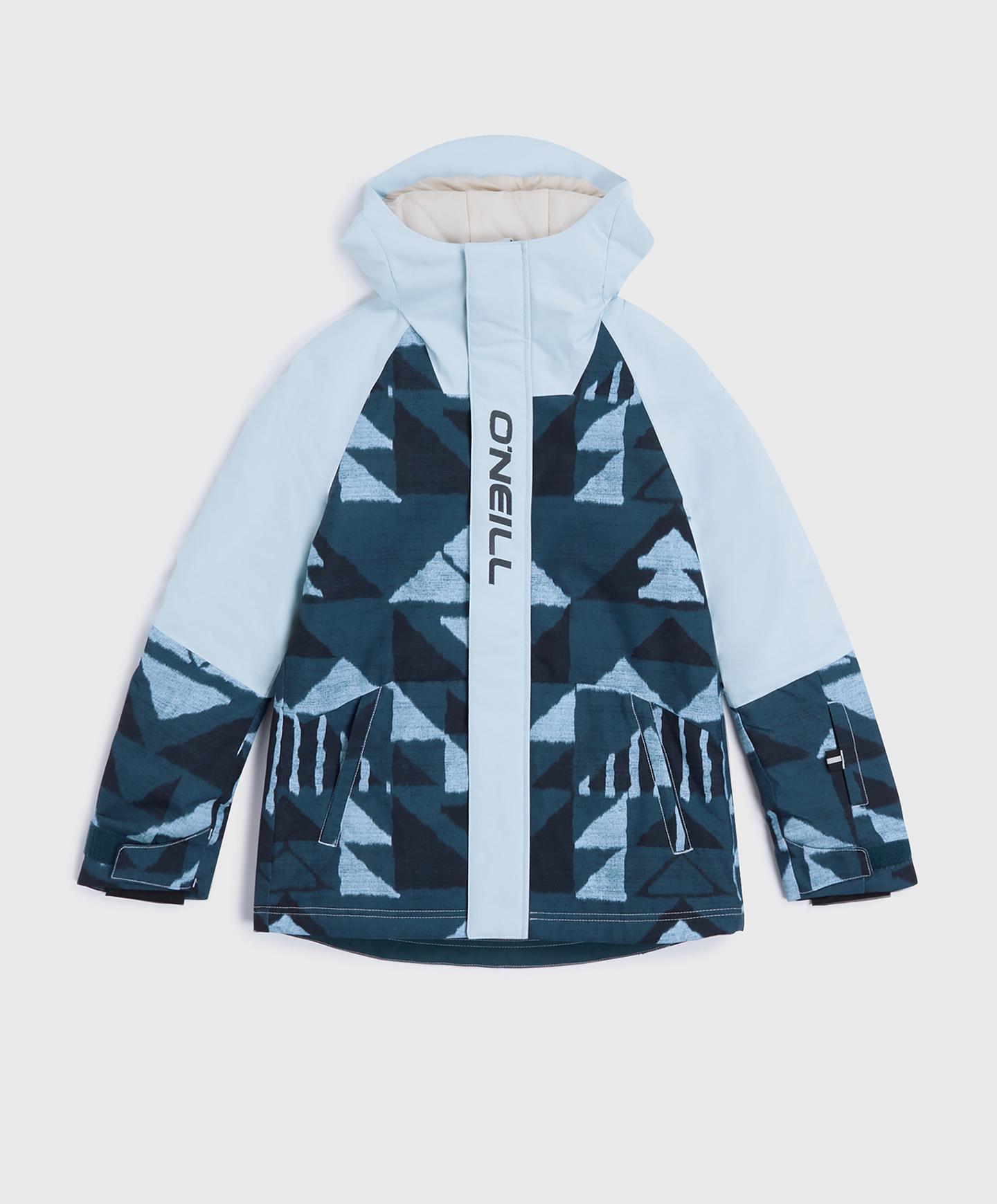 Girl's O'Riginals Snow Jacket - Blue Triangle Ikat