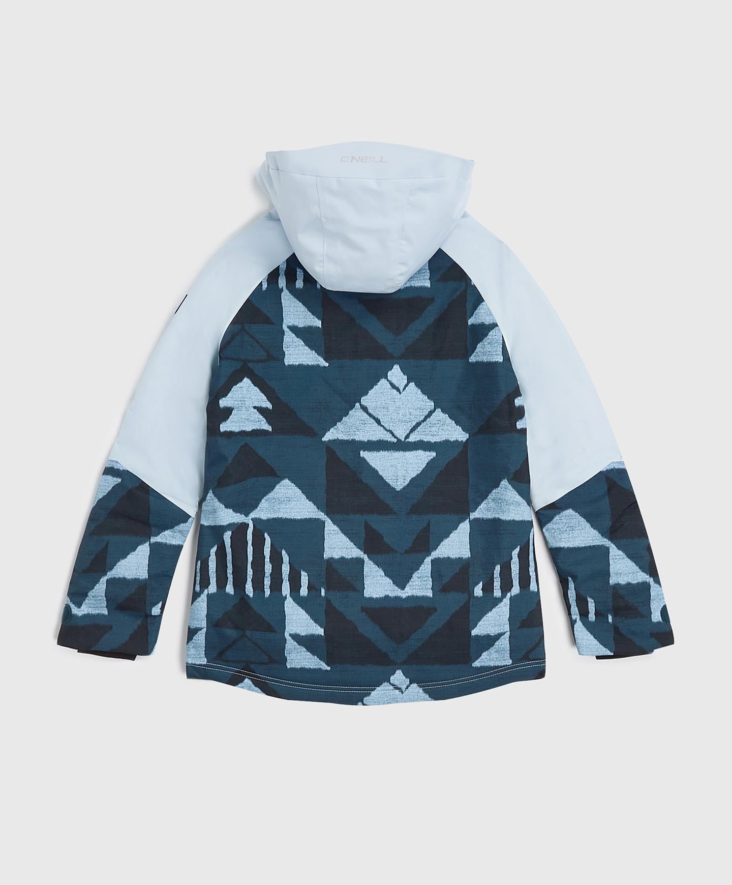 Girl's O'Riginals Snow Jacket - Blue Triangle Ikat