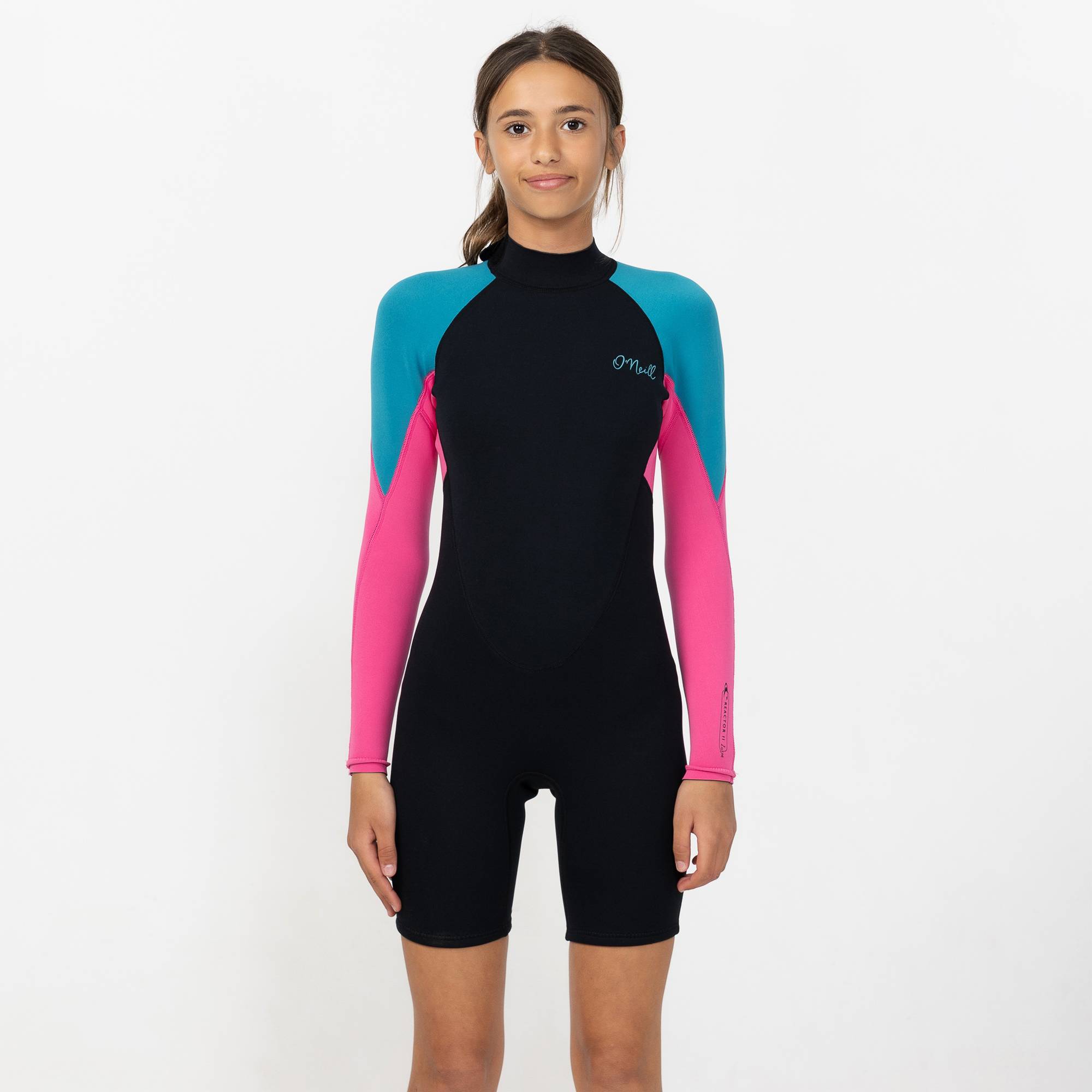 Girl's Reactor 2mm Long Sleeve Long Spring Suit - Blue Curacao