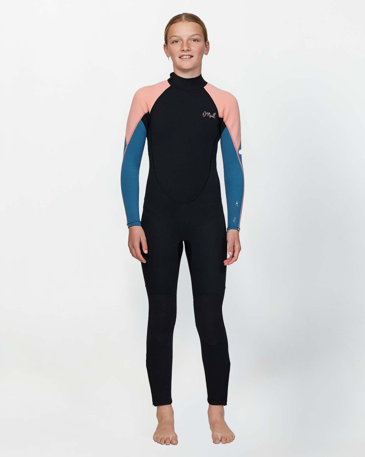Girl's Reactor 3/2mm Steamer Wetsuit - Peach