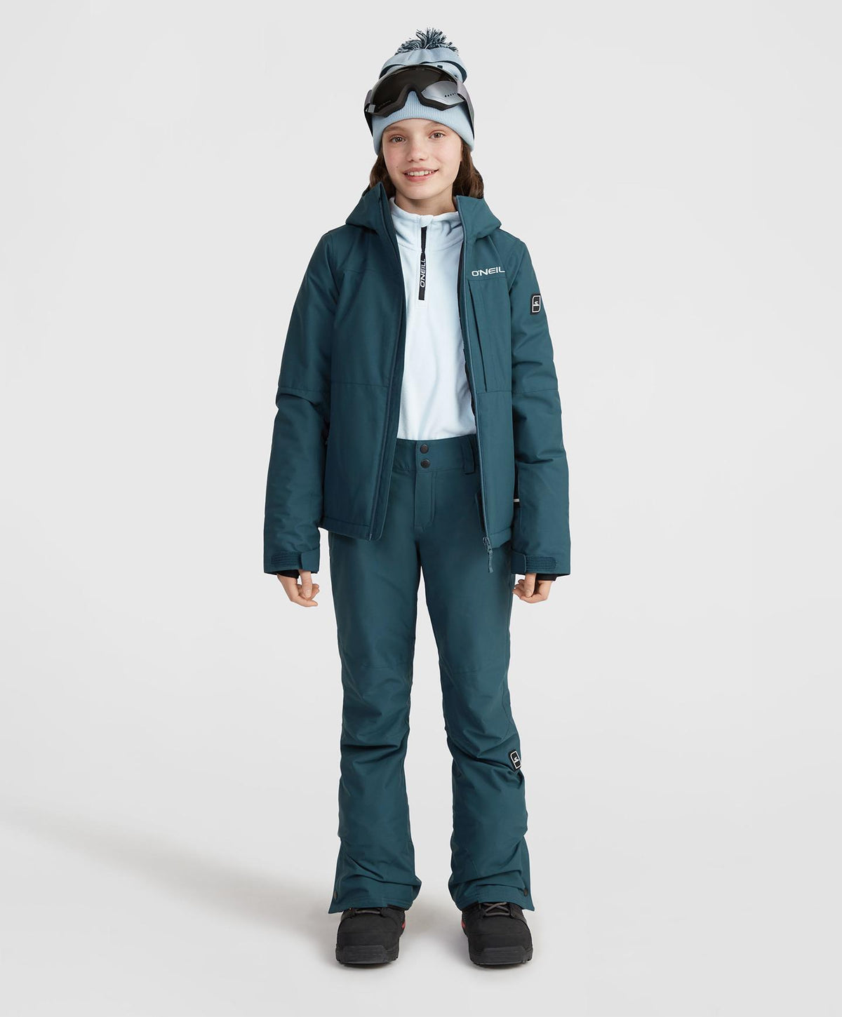 Girl's Star Regular Snow Pants - Alma Steel