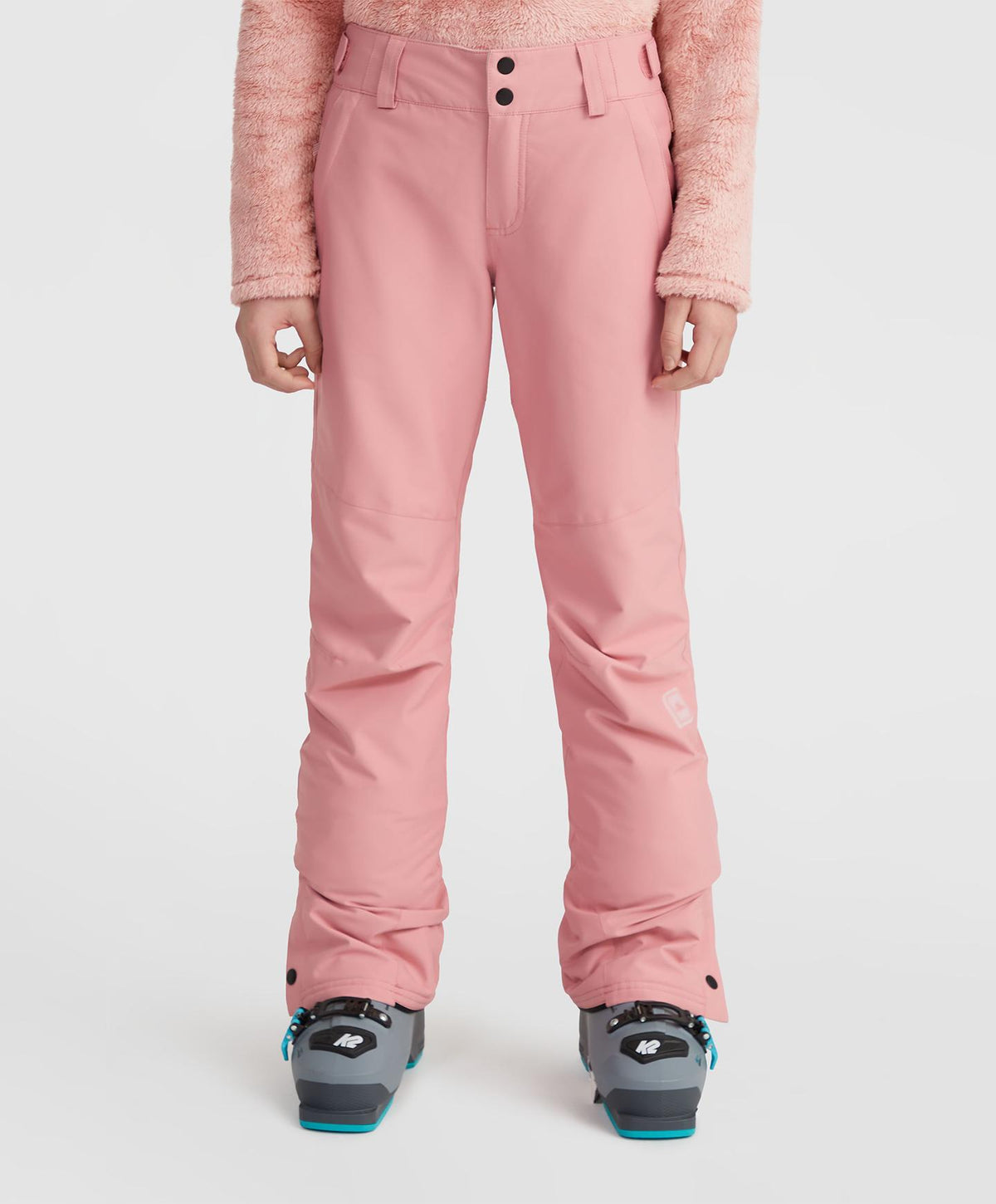 Girl's Star Regular Snow Pants - Genuine Pink