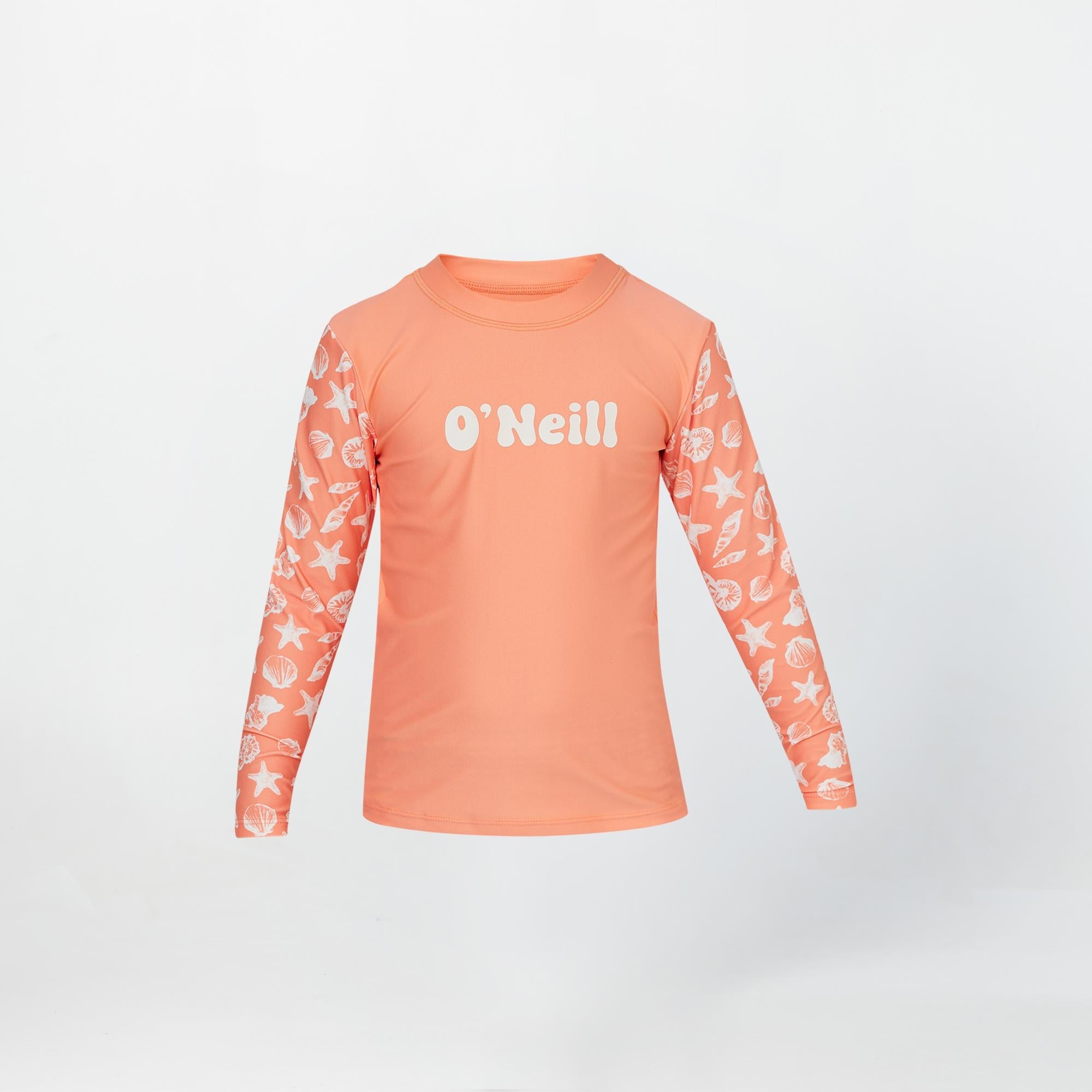 Girl's Toddler SPF Long Sleeve Rash Vest Tee - Seashells