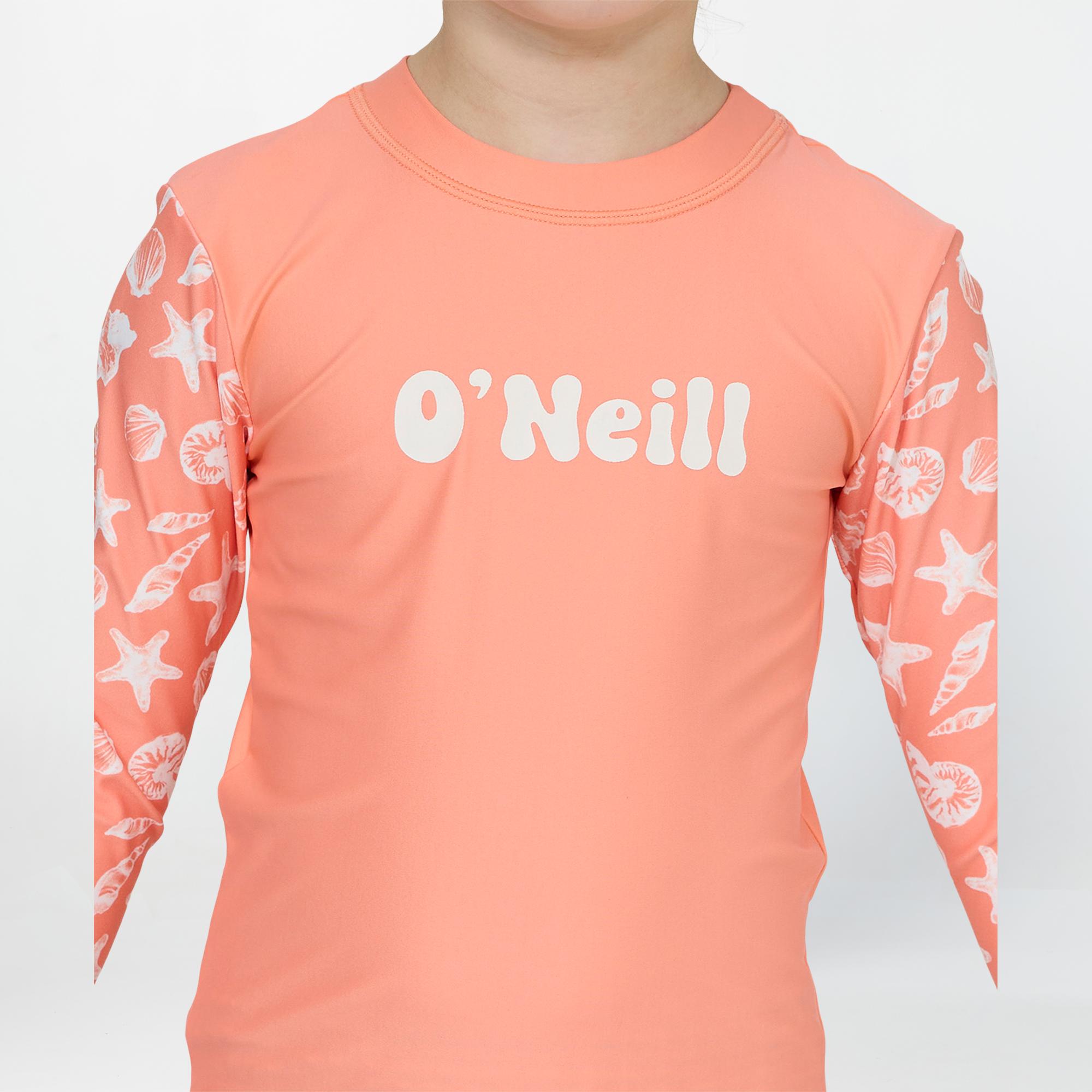Girl's Toddler SPF Long Sleeve Rash Vest Tee - Seashells