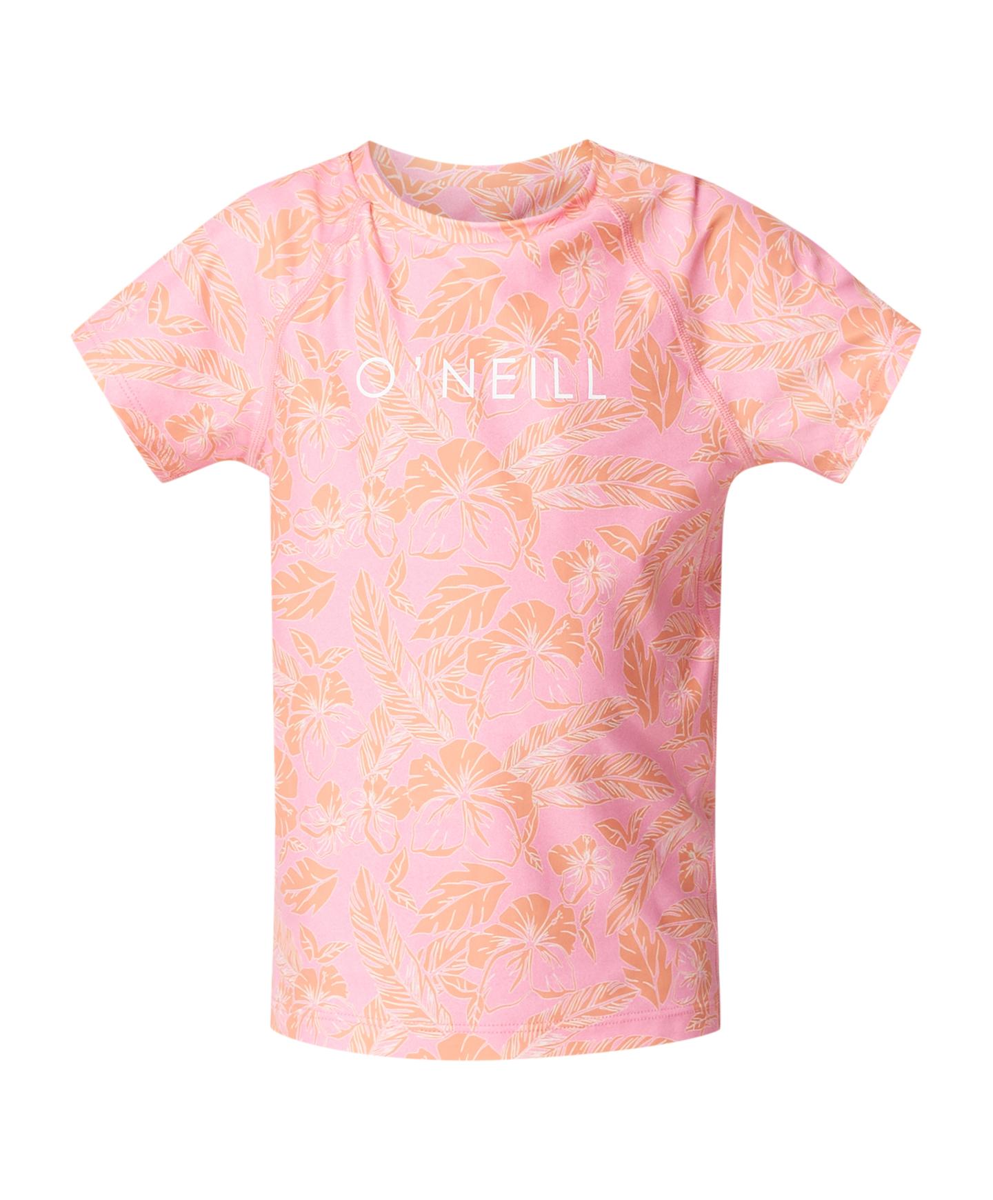 Girl's Toddler SPF SS Rash Tee - Sunset Flower