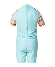 Girl's Toddler SPF SS Spring Rash Suit - Retro Stripe