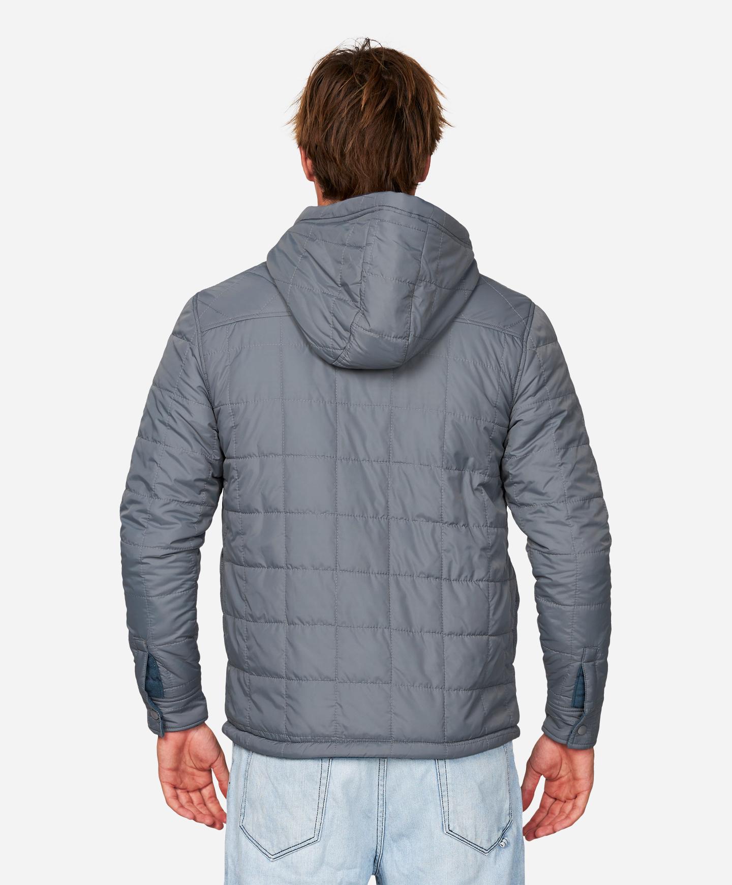 Glacier Hood Reversible Jacket - Grey