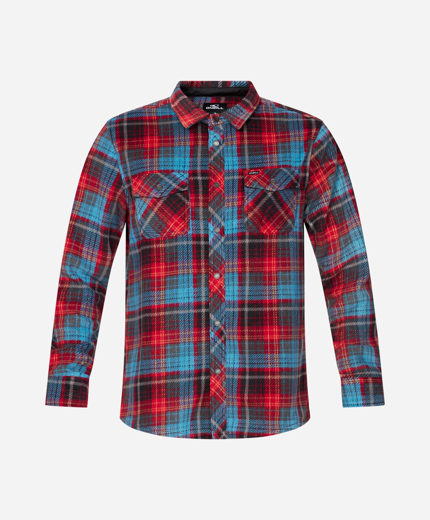 Buy Glacier Plaid Superfleece Flannel Shirt - Red at O'Neill Buy Glacier Plaid Superfleece Flannel Shirt - Red at O'Neill