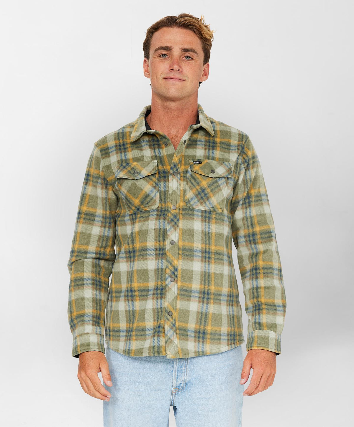 Glacier Plaid Superfleece - Deep Green