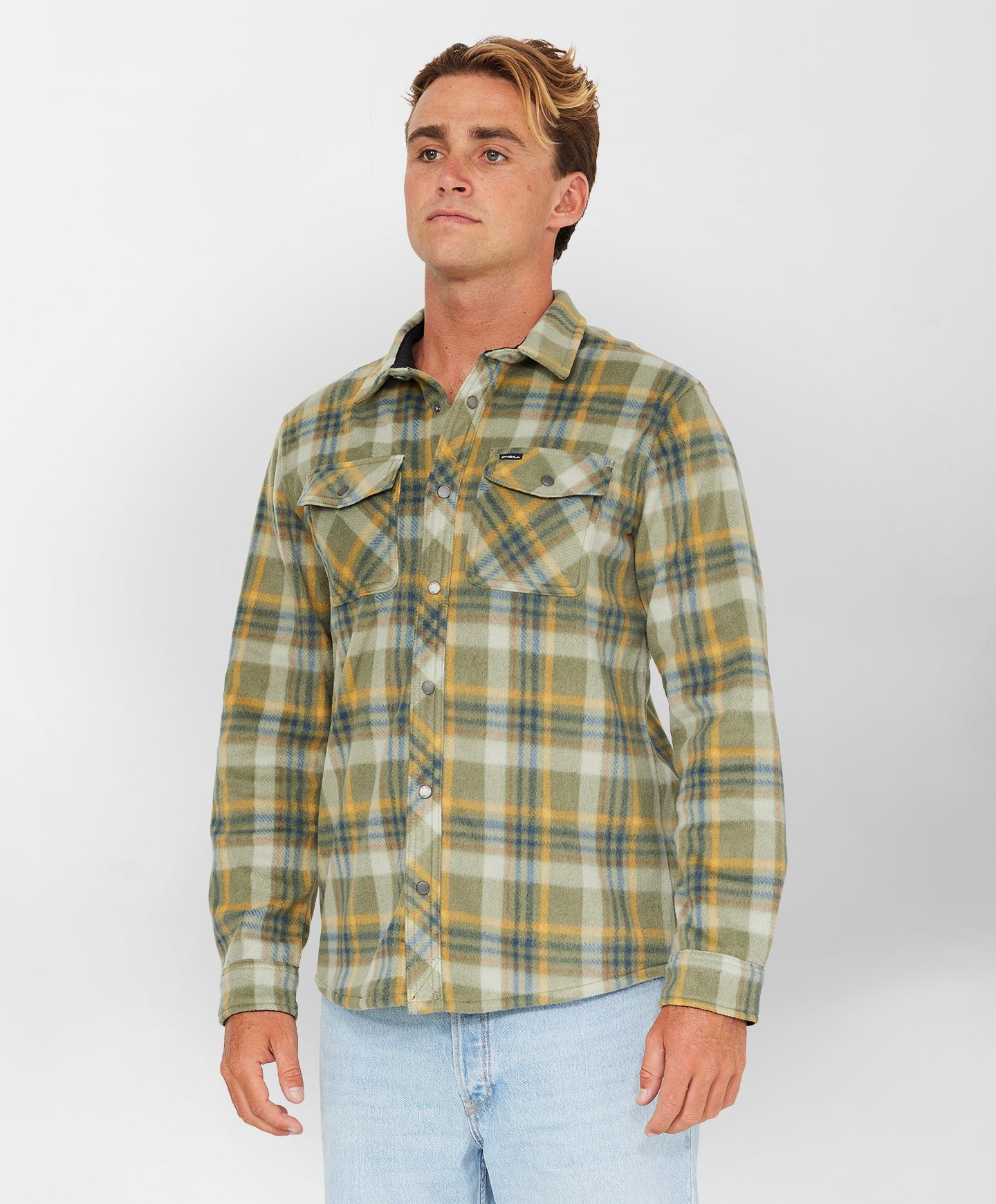 Glacier Plaid Superfleece - Deep Green