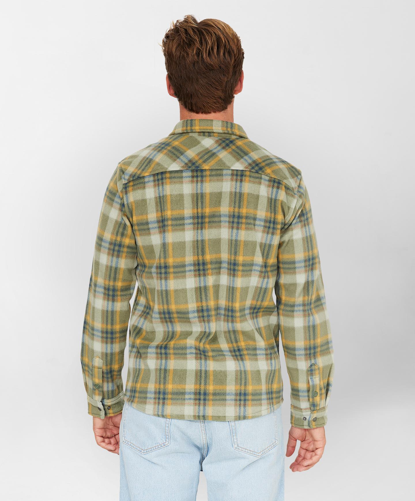 Glacier Plaid Superfleece - Deep Green