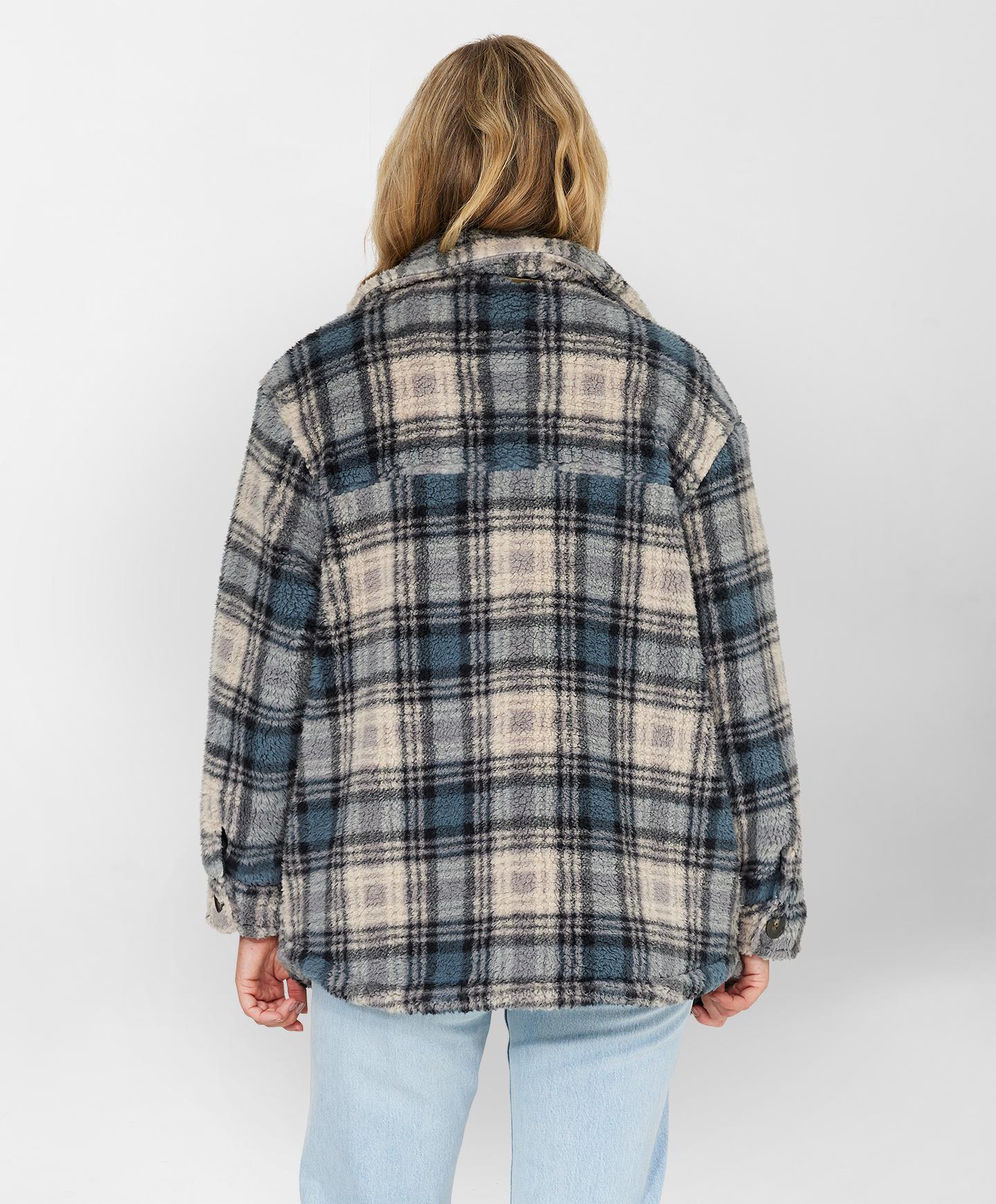 Heath Plaid Jacket - Slate