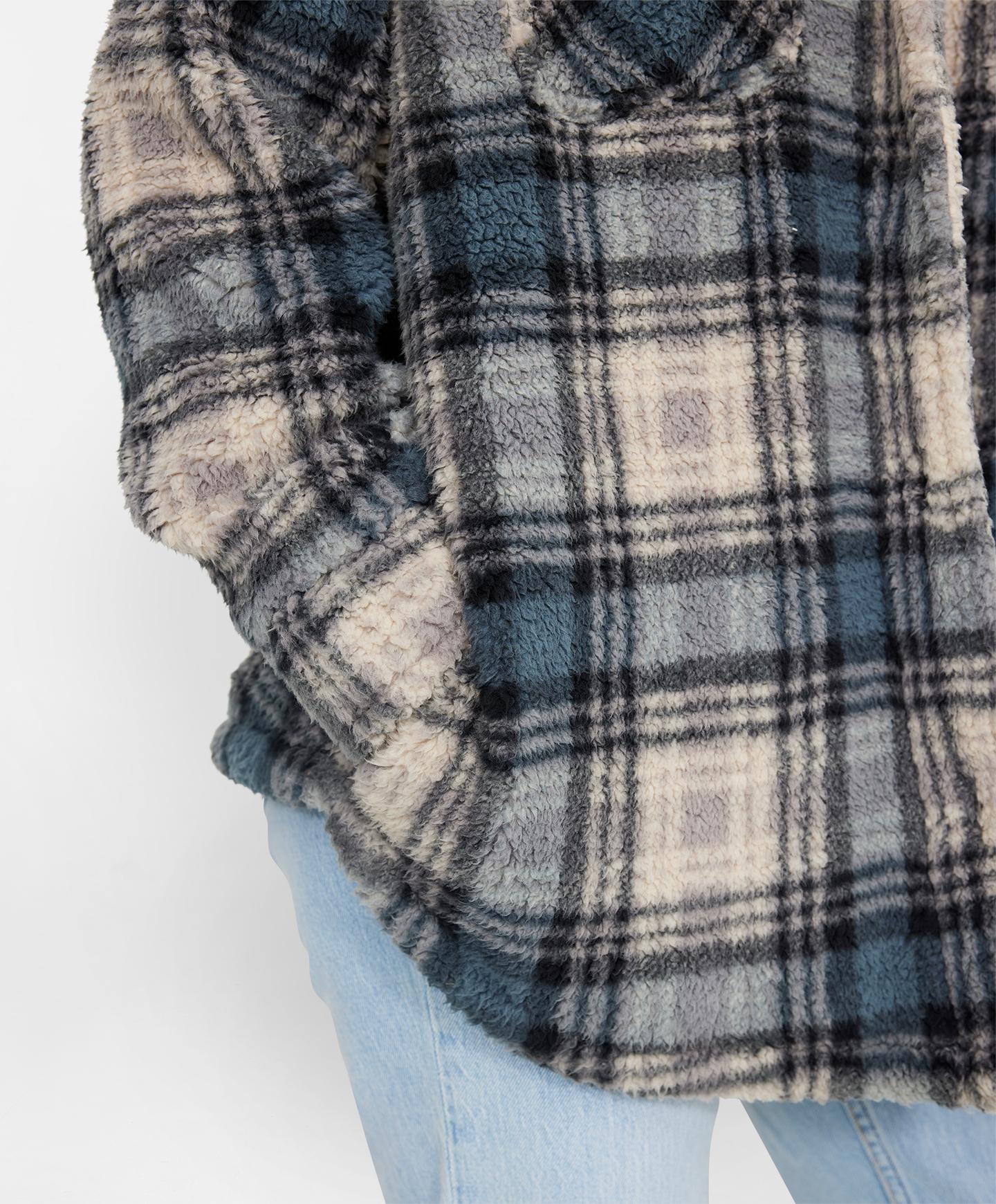 Heath Plaid Jacket - Slate