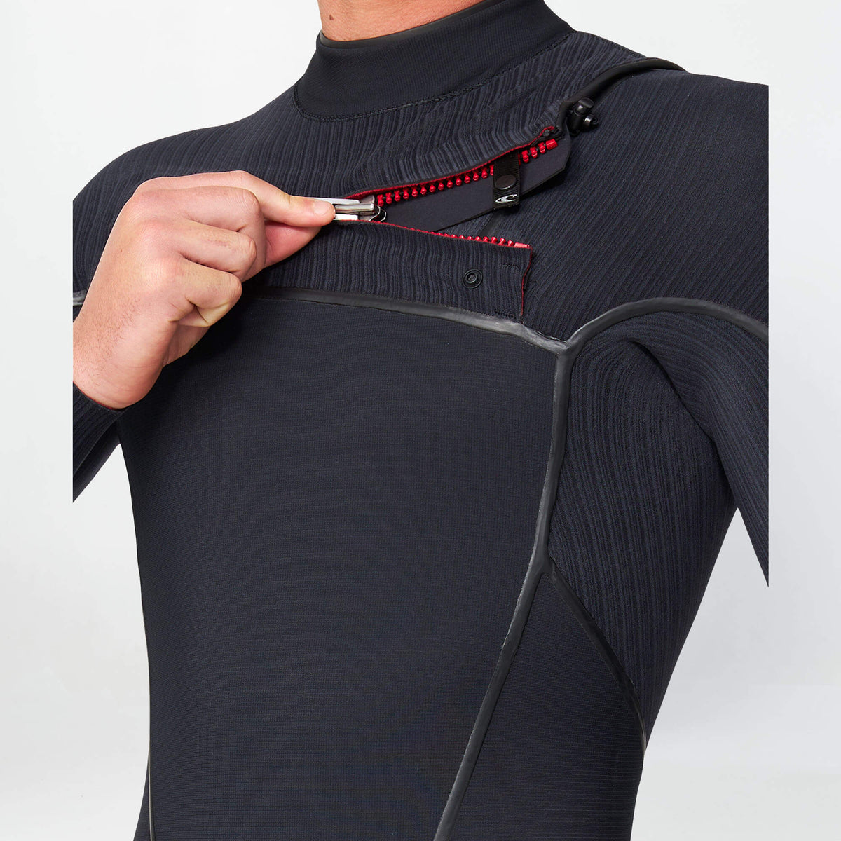 HyperFire X 3/2mm Steamer Chest Zip Wetsuit - Black