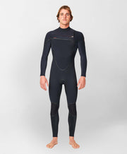 HyperFire X 3/2mm Steamer Chest Zip Wetsuit - Black