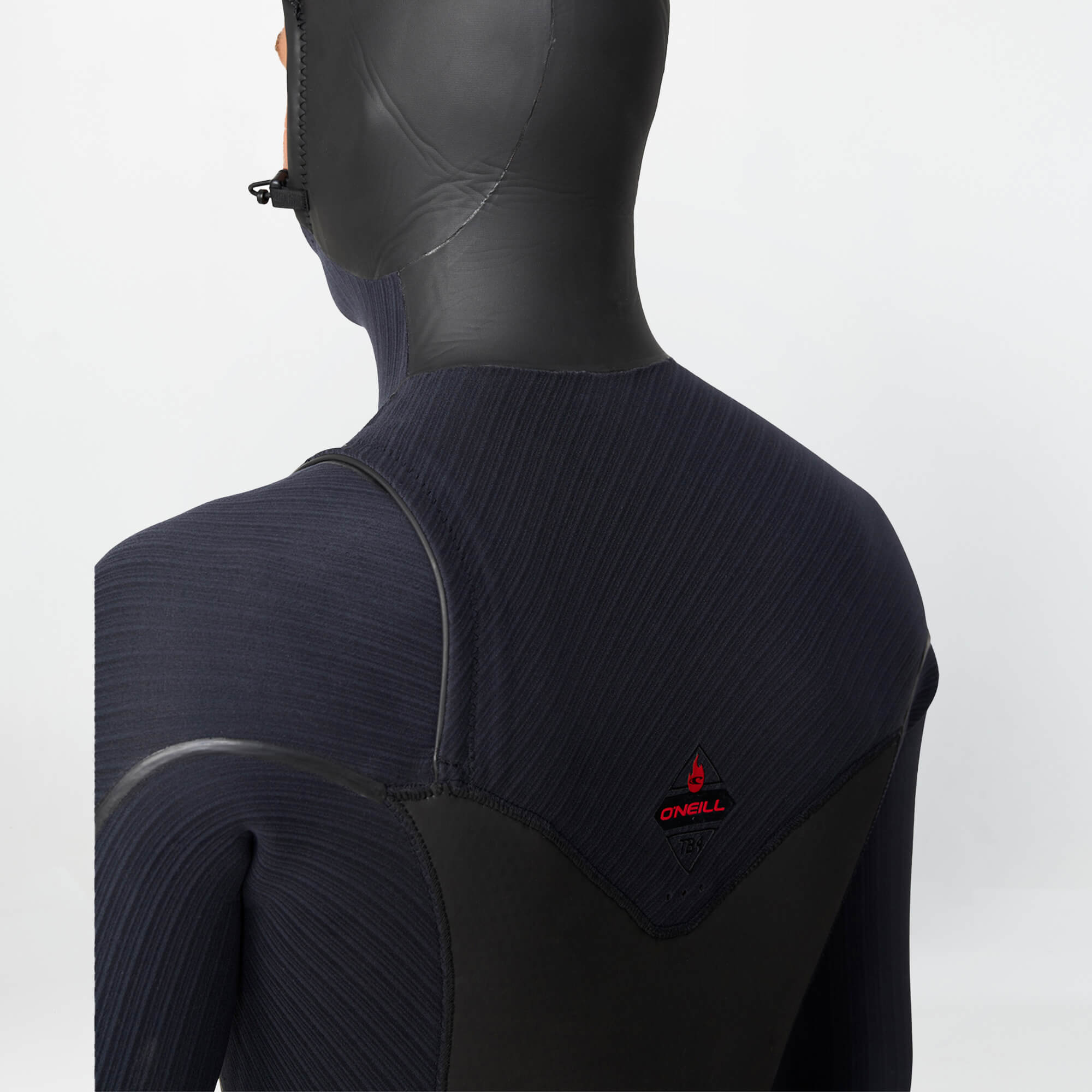 HyperFire X 5/4+mm Hooded Steamer Chest Zip Wetsuit - Black