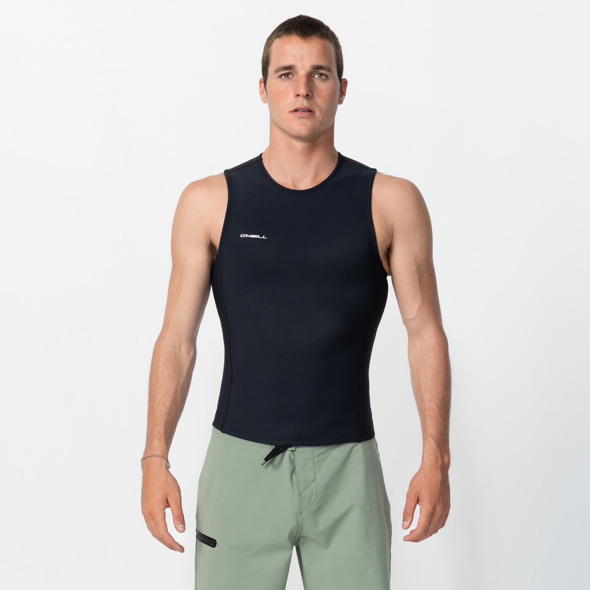 HyperFire No Sleeve 1mm Wetsuit Vest - Black