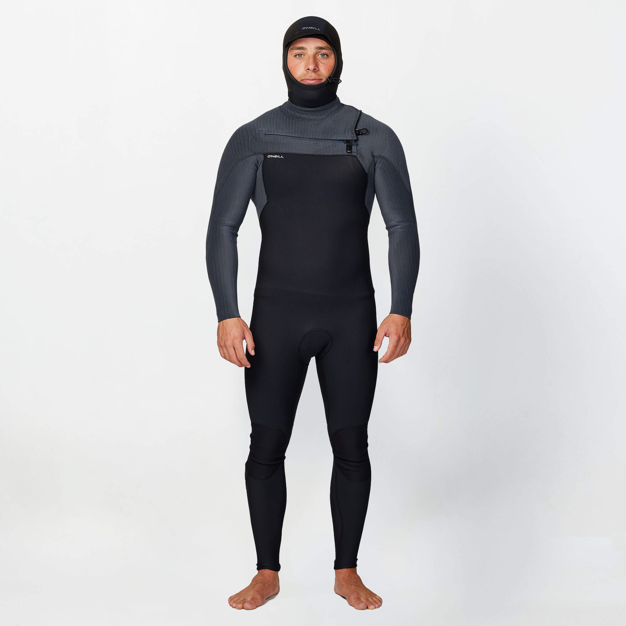 HyperFire No Sleeve GBS Hooded Wetsuit Vest - Black