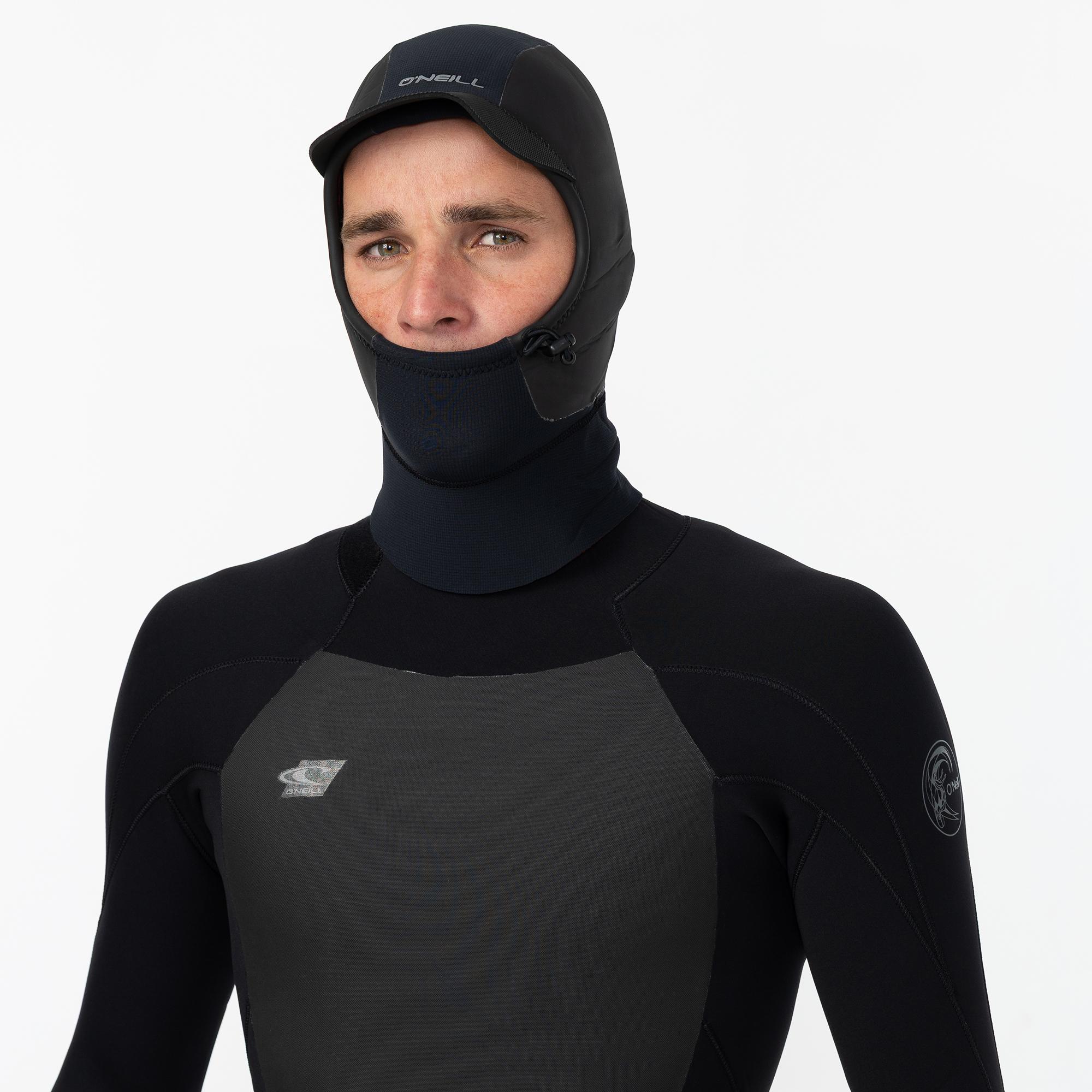 Men's HyperFire No Sleeve GBS Hooded 1mm Wetsuit Vest - Black