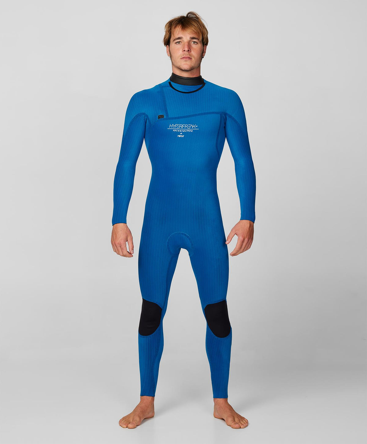 HyperFreak 4/3+ Steamer Chest Zip Wetsuit - Navy