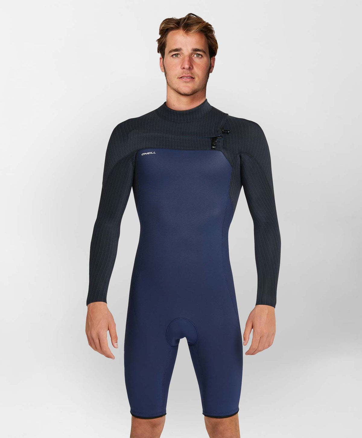 HyperFreak 2mm Long Sleeve Springsuit Chest Zip Wetsuit - Navy