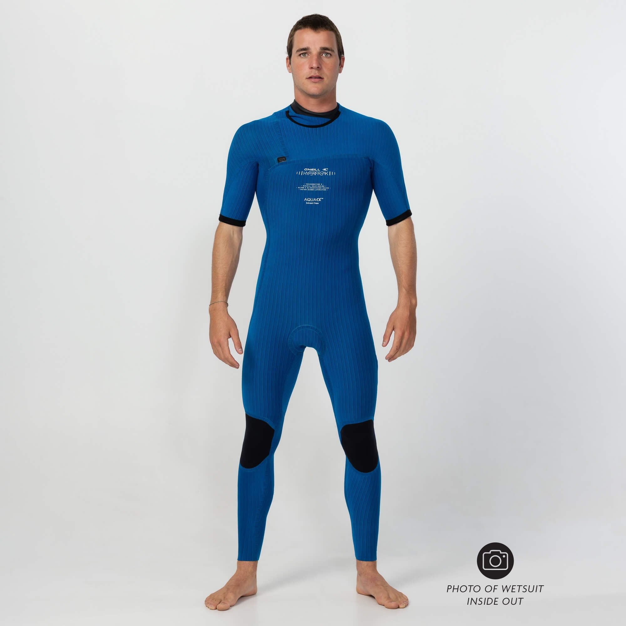 HyperFreak 2mm Short Arm Steamer Chest Zip Wetsuit - Black