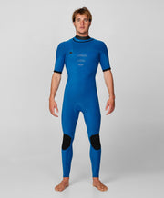 HyperFreak 2mm Short Arm Steamer Chest Zip Wetsuit - Carbon