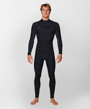 HyperFreak 3/2+ Steamer Back Zip Wetsuit - Black