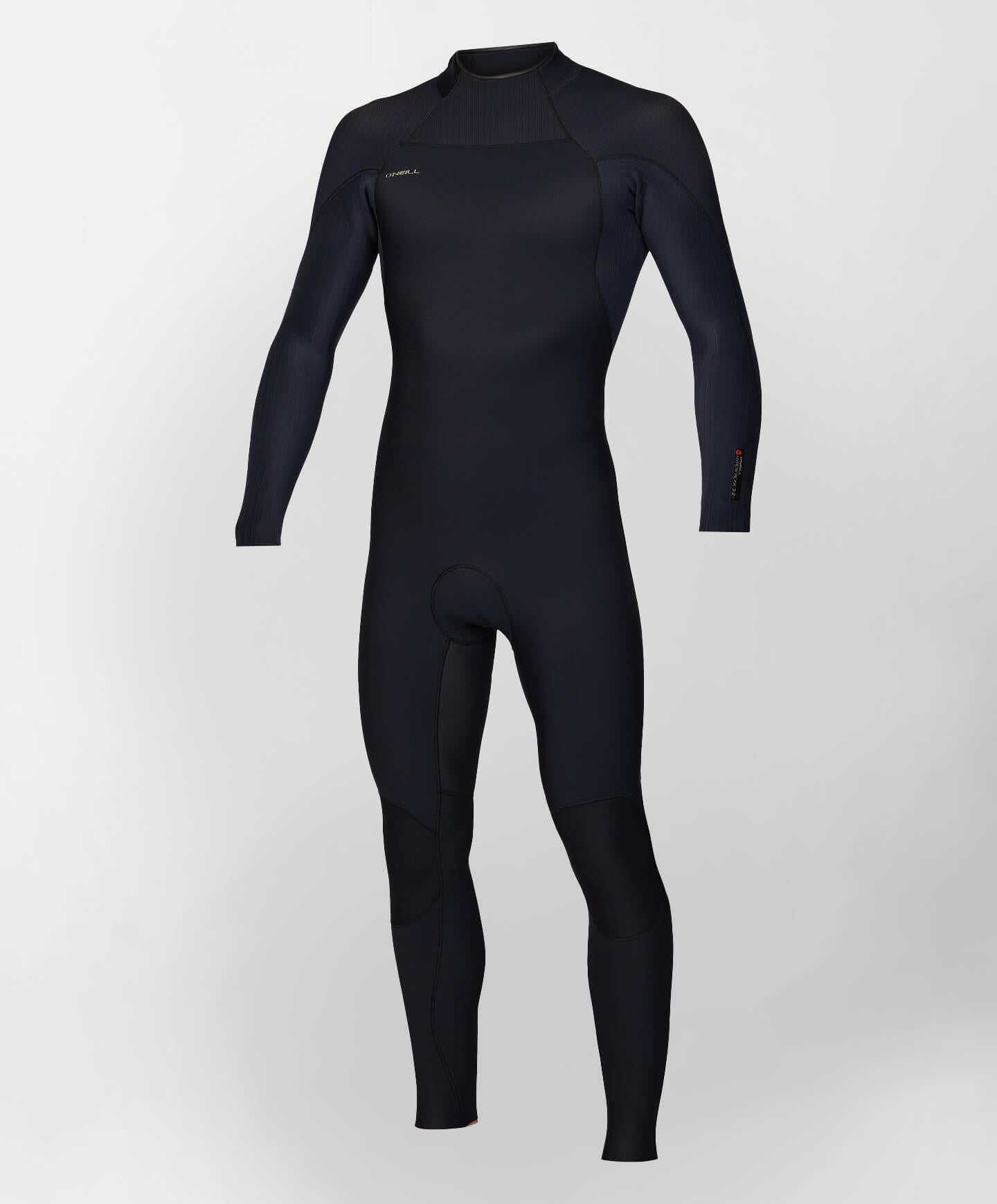 HyperFreak 3/2+ Steamer Back Zip Wetsuit - Black