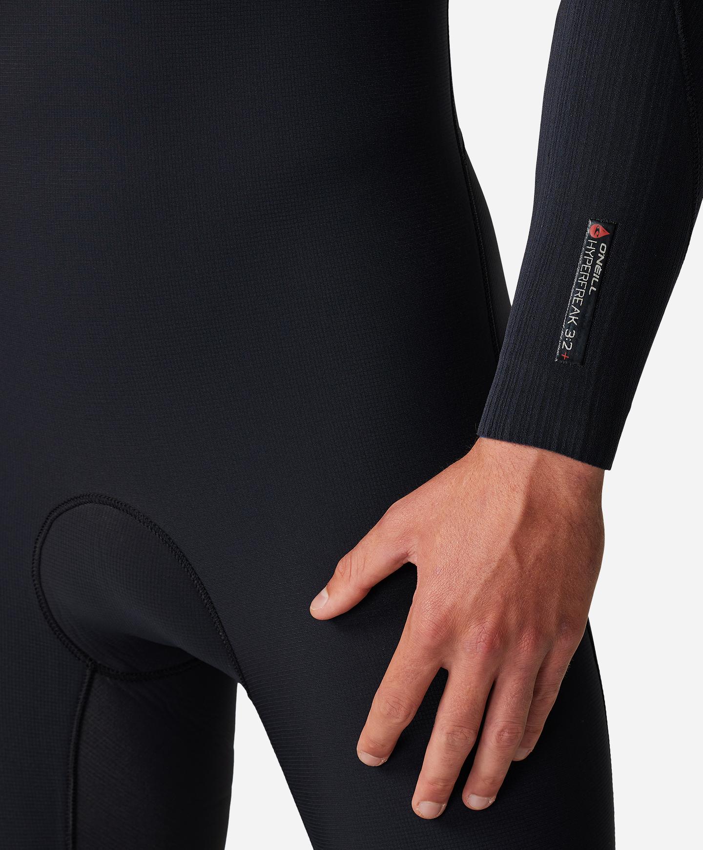 HyperFreak 3/2+ Steamer Back Zip Wetsuit - Black