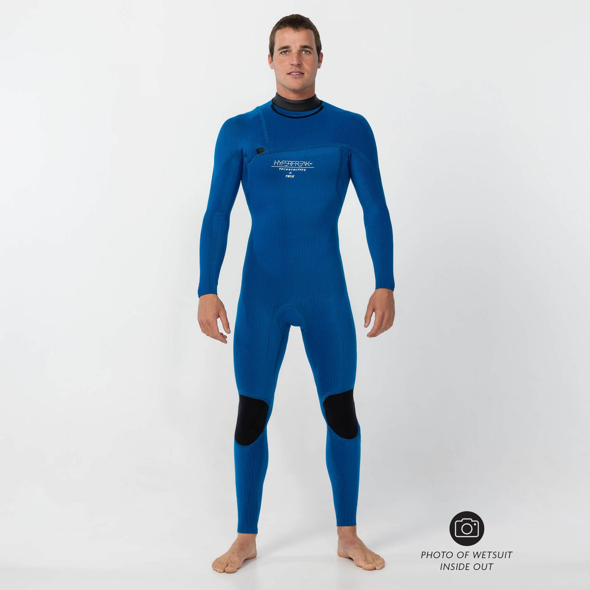 HyperFreak 4/3+ Steamer Chest Zip Wetsuit - Black