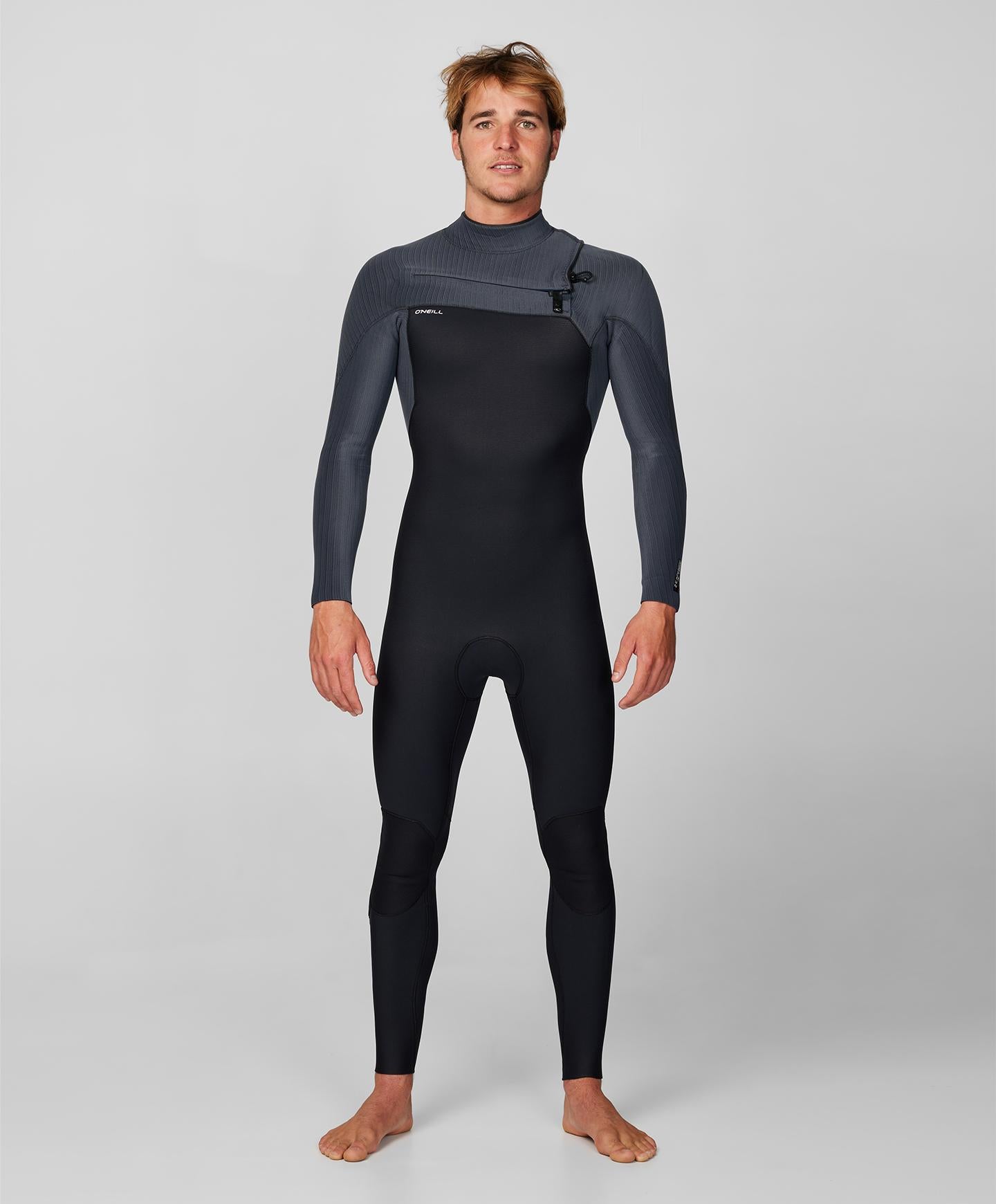 HyperFreak 3/2+ Steamer Chest Zip Wetsuit - Graphite