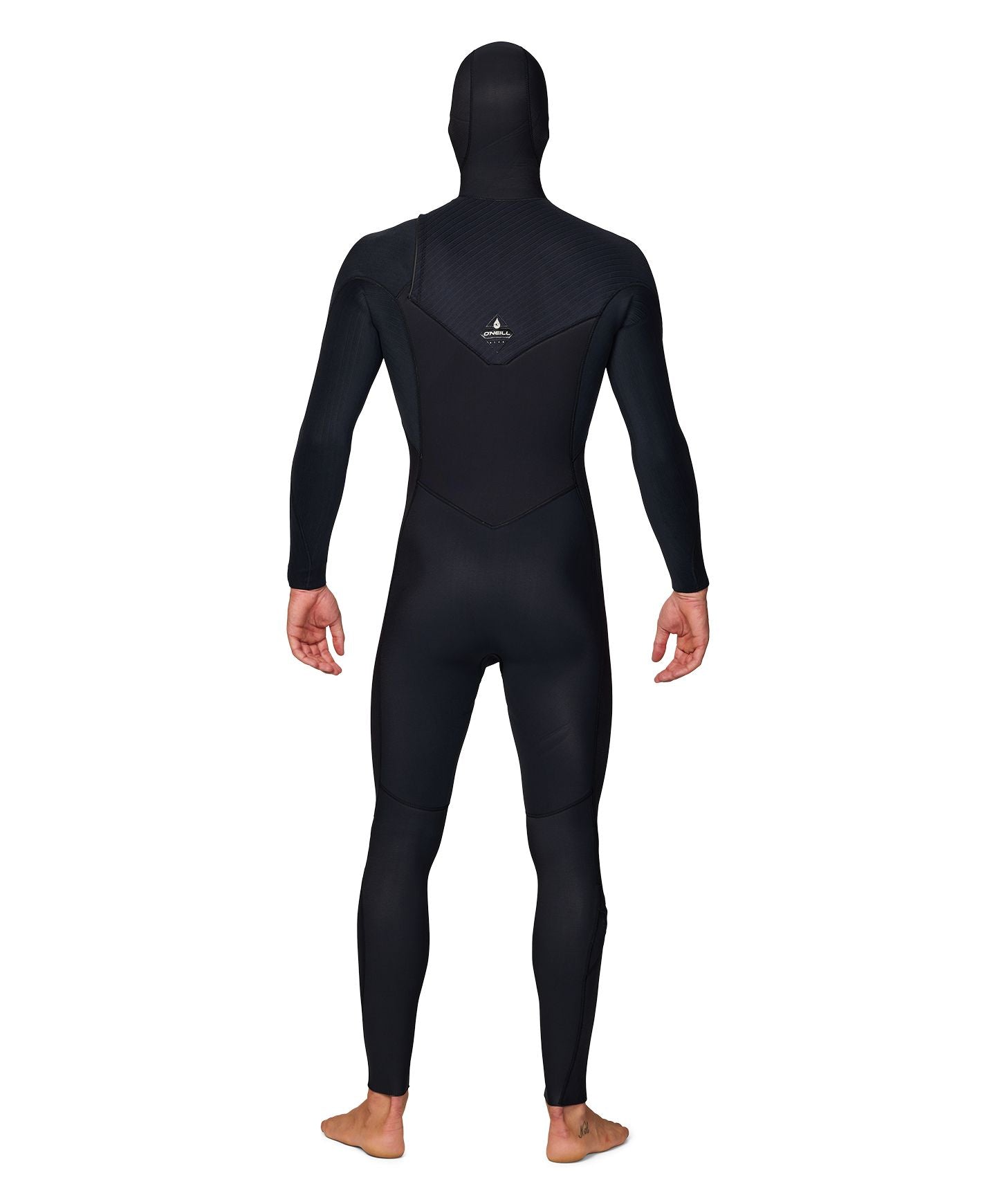 HyperFreak 4/3+ Hooded Steamer Chest Zip Wetsuit - Black