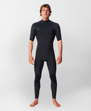 HyperFreak Comp Zipperless 2mm Short Arm Steamer Wetsuit - Black