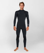 HyperFire 3/2mm Steamer Chest Zip Wetsuit - Black