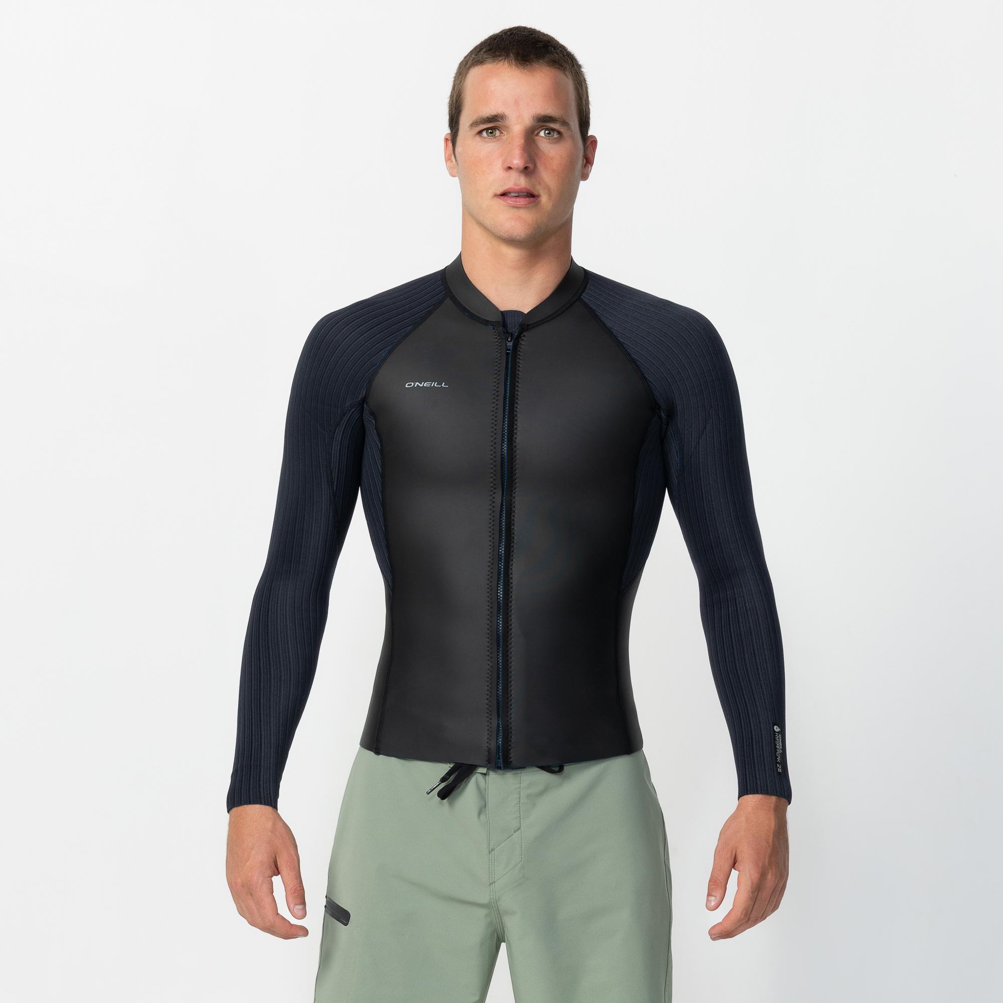 HyperFreak Front Zip Long Sleeve Wetsuit Jacket 2mm - Black