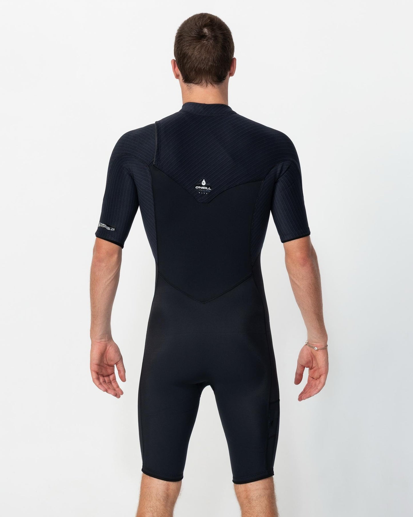 HyperFreak Short Sleeve Springsuit 2mm Chest Zip Wetsuit - Black