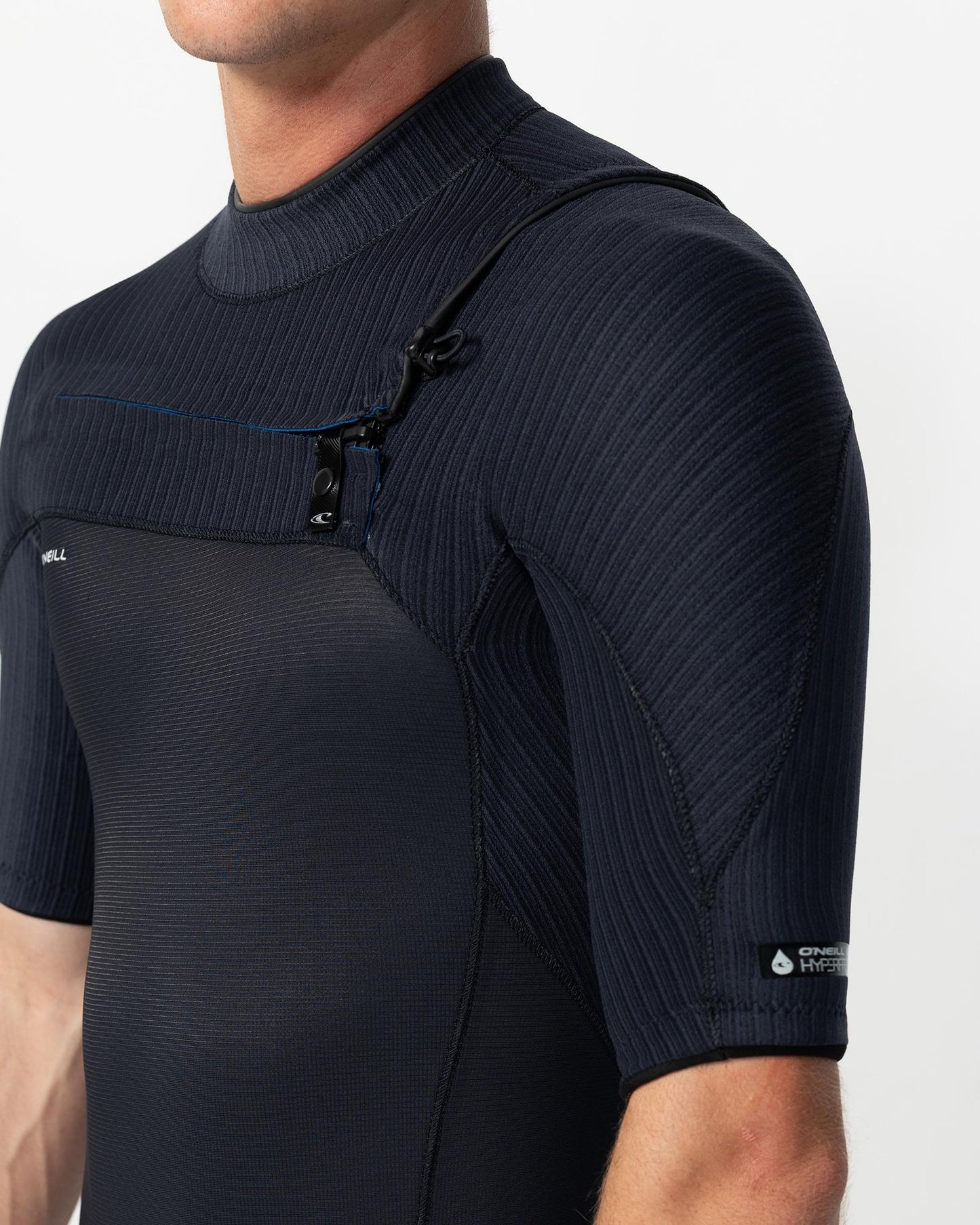 HyperFreak Short Sleeve Springsuit 2mm Chest Zip Wetsuit - Black