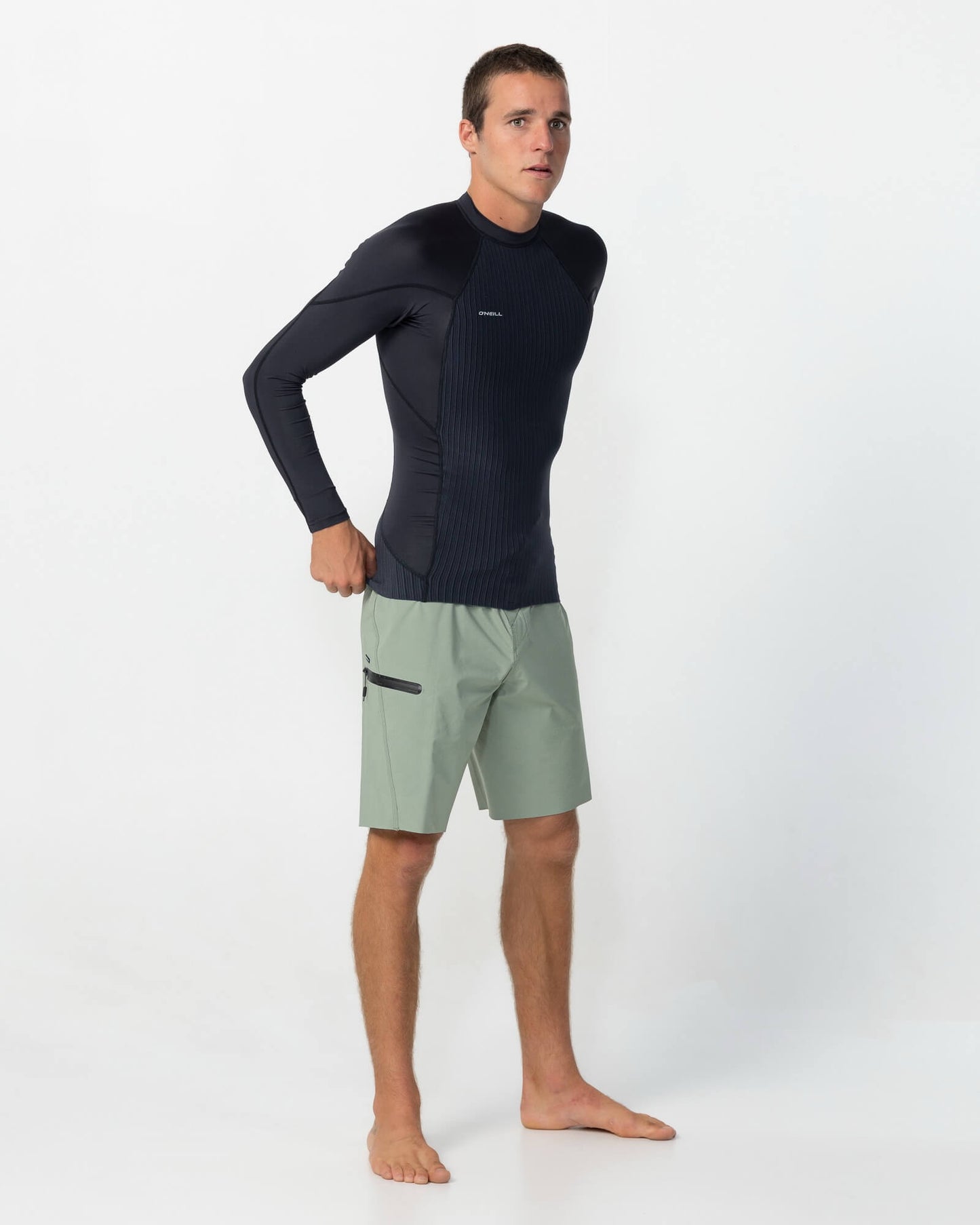 HyperFreak TB3X Neo/Lycra Long Sleeve Wetsuit Jacket - Black