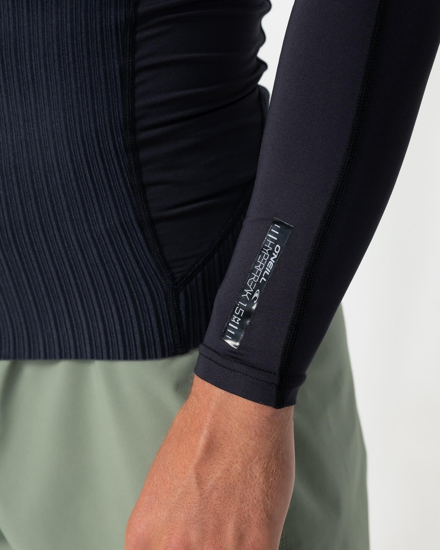 HyperFreak TB3X Neo/Lycra Long Sleeve Wetsuit Jacket - Black