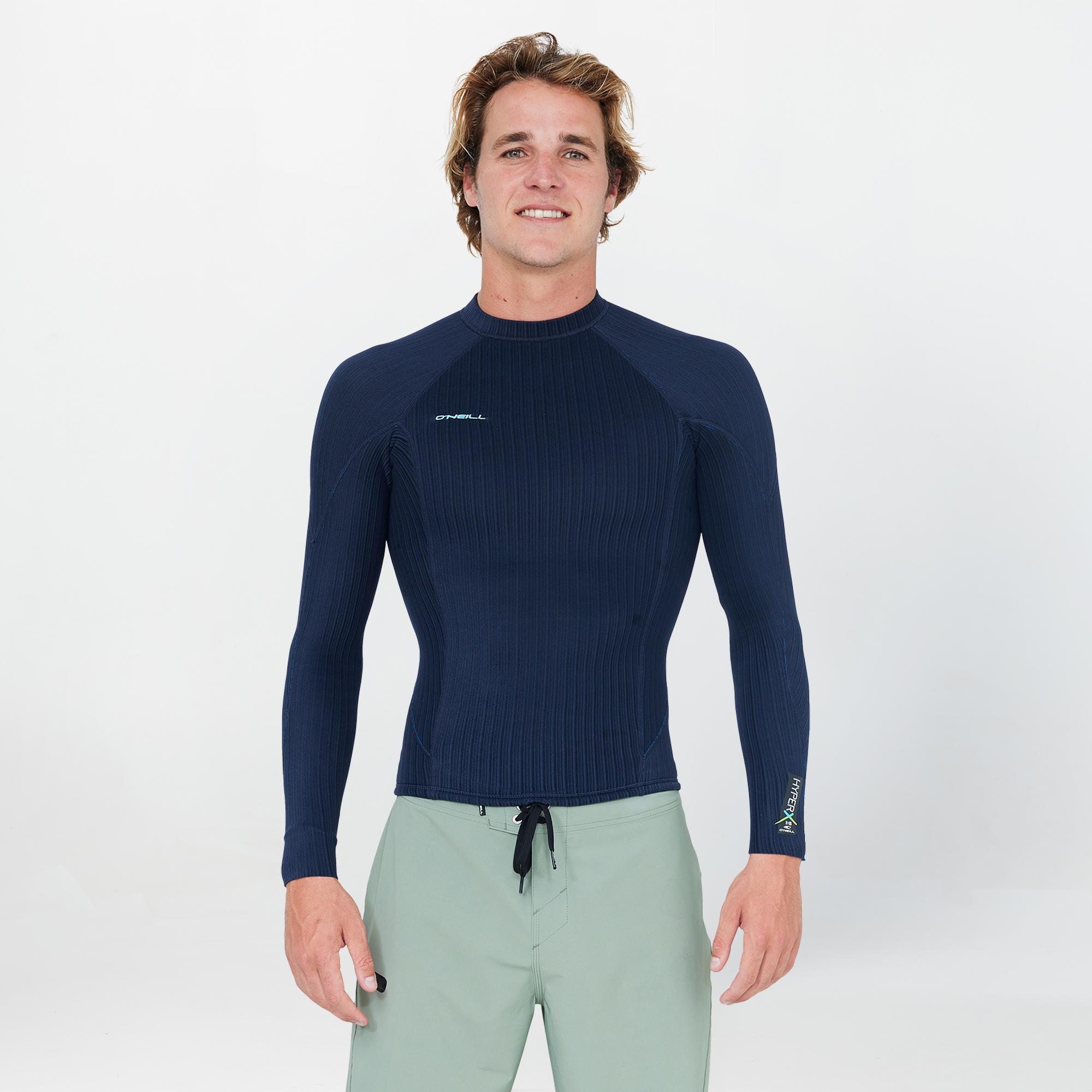 Men's HyperX 1.5mm Long Sleeve Wetsuit Jacket - Carbon Blue