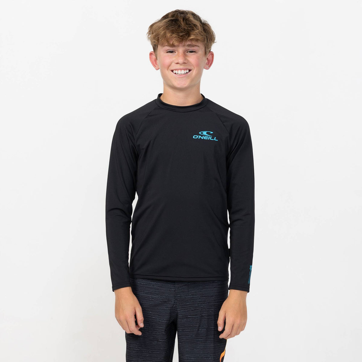 Kid's Clean & Mean Long Sleeve Rash Vest Tee - Black