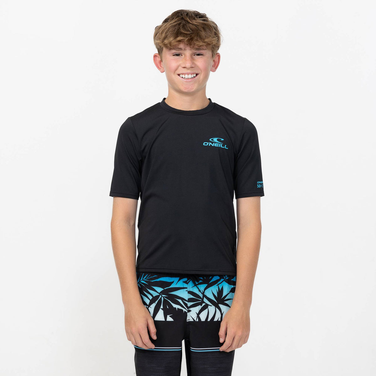 Kid's Clean & Mean Short Sleeve Rash Vest Tee - Black